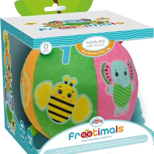Pelota de actividades con sonido descubre y juega para bebes de los Frootimals