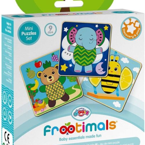 Set mini puzzles educativo de los Frootimals descubre y aprende FT00029