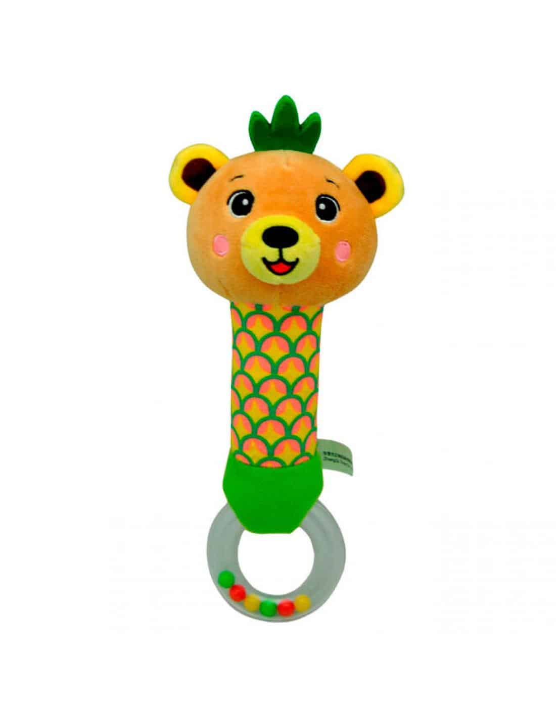 Sonajero de peluche osito de los Frootimals para bebés FT00025 - Imagen 2