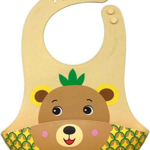 Babero de silicona de Bubba Tropibear de los Frootimals FT00014