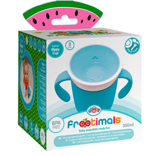 Vaso aprendizaje sorbitos Melany Melephant de 350 ml Frootimals