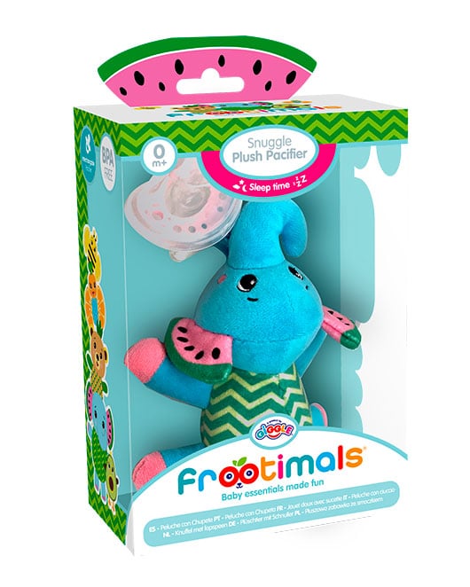Chupete sustituible con peluche los Frootimals de Melany Melephant FT00017 - Imagen 2