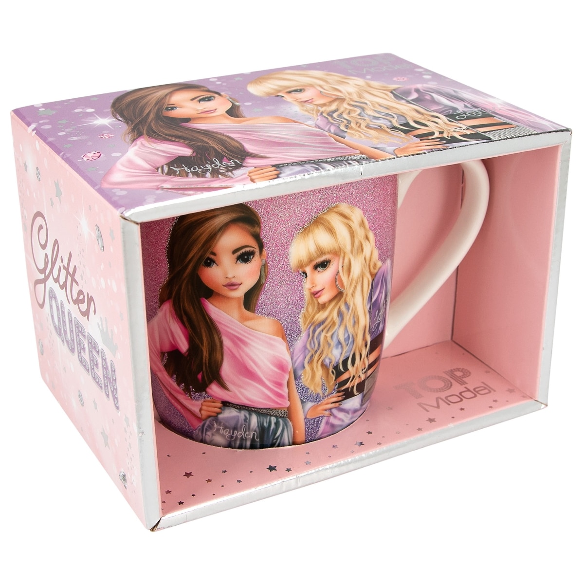 TopModel taza glitter queen de 300ml hecha de porcelana New Bone 12607