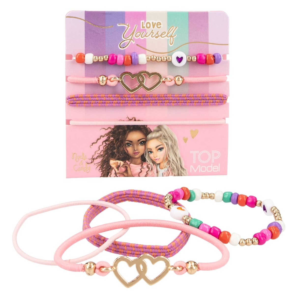 TopModel Set de pulsera y coletero elástico modelos surtidos 12659