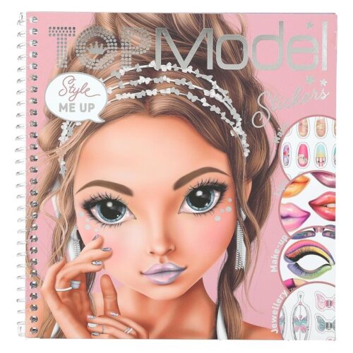 TopModel Libro Glitter Queen Dress me up para colorear con pegatinas 12723