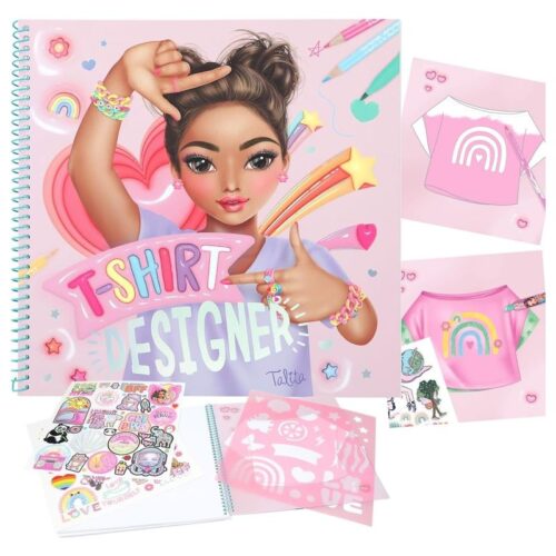 TopModel T-shirt designer cuaderno para colorear con más de 60 páginas 12769