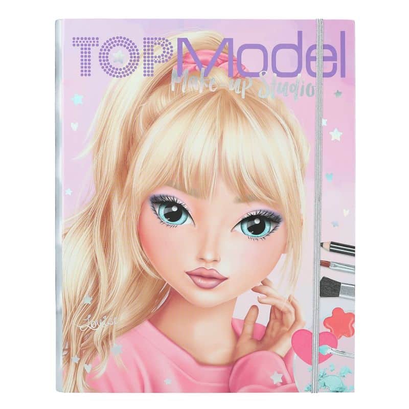 Top Model Carpeta guía de maquillaje con 26 rostros de modelos 12876