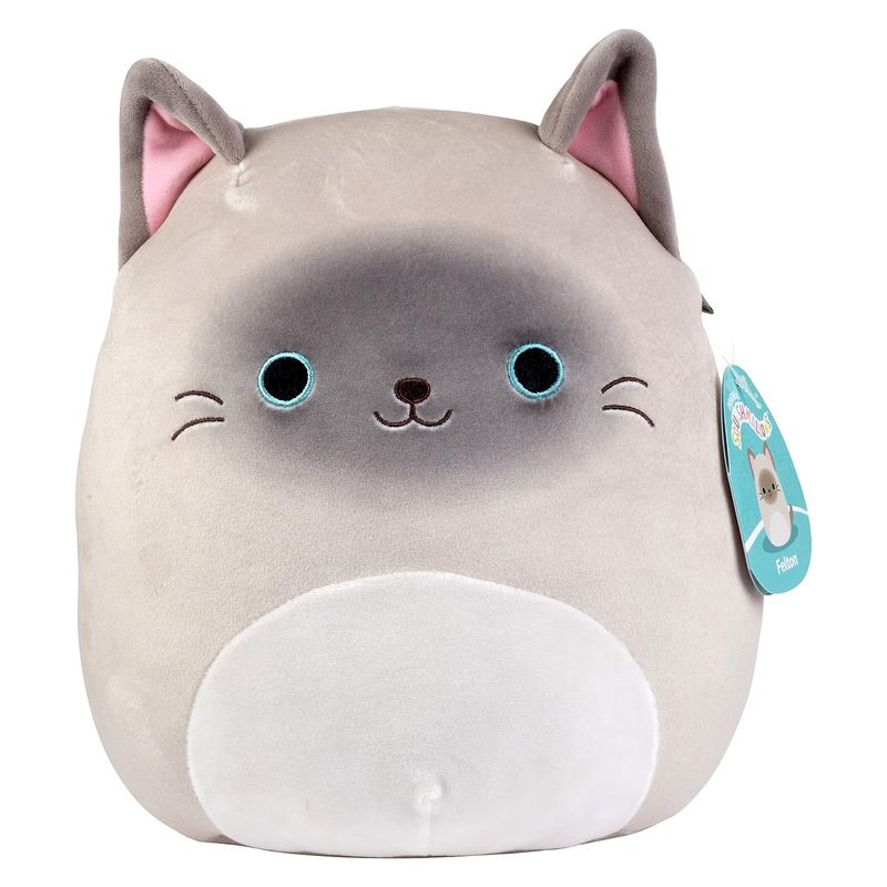 Peluche original Squishmallows 20cm Felton el gato siamés SQUIF20-FELTON
