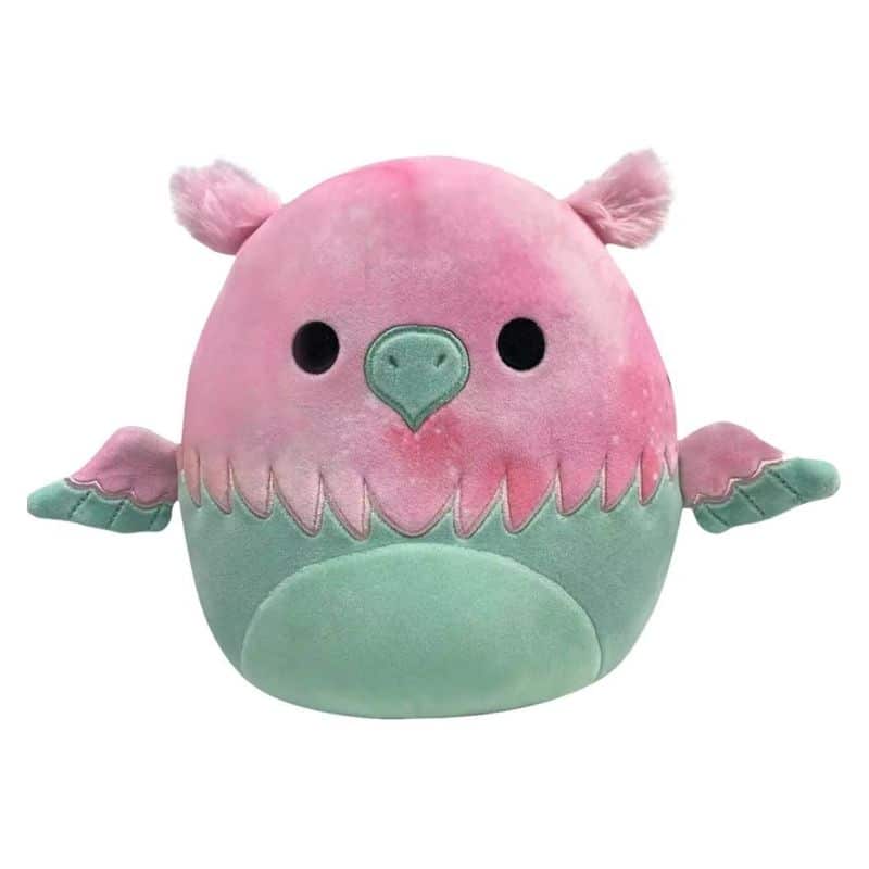 Peluche oficial Squishmallow Gala el grifo rosa y verde 20cm SQUIF20-GALA