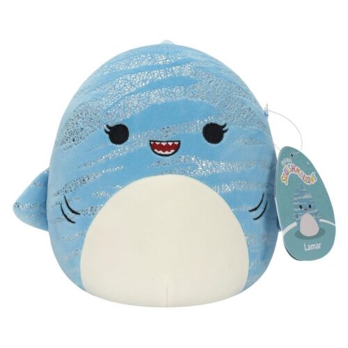 Squishmallows peluche 36cm de Lamar el tiburón ballena azul SQUIF36-LAMAR