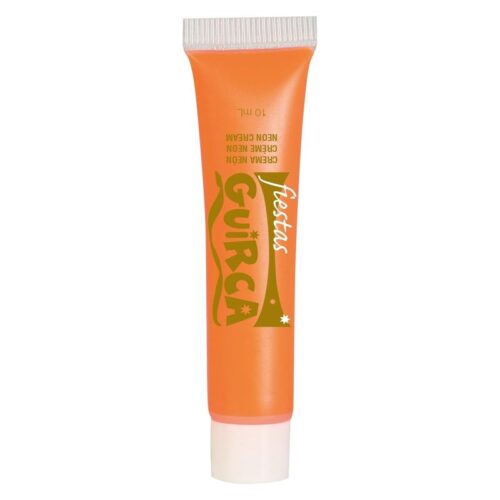 Maquillaje crema color naranja fluorescente 10ml para disfraz 15662 GUIRCA