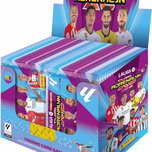 Caja Adrenalyn 23-24 con 50 sobres de fútbol Panini coleccionables 22184