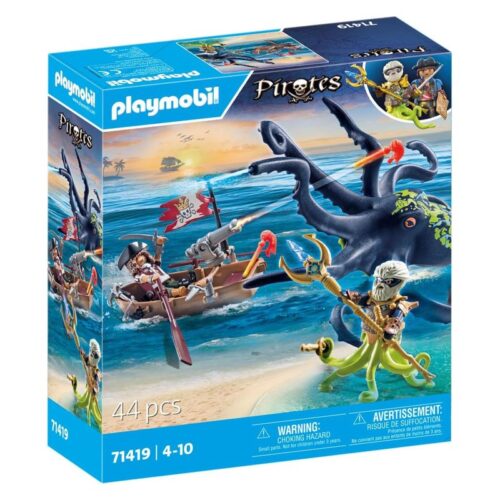 Playmobil batalla piratas contra Pulpo gigante de la línea Pirates 71419