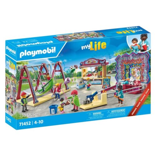 Playmobil set de Feria con puestos y atracciones de la línea My Life 71452