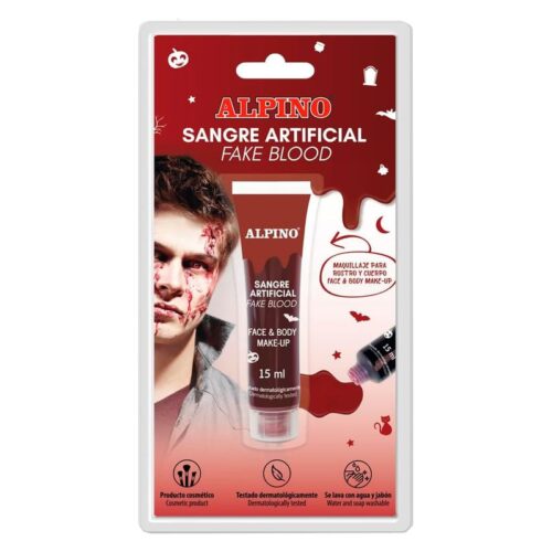 Sangre falsa tubo de 15 ml para disfraces de halloween y efectos especiales