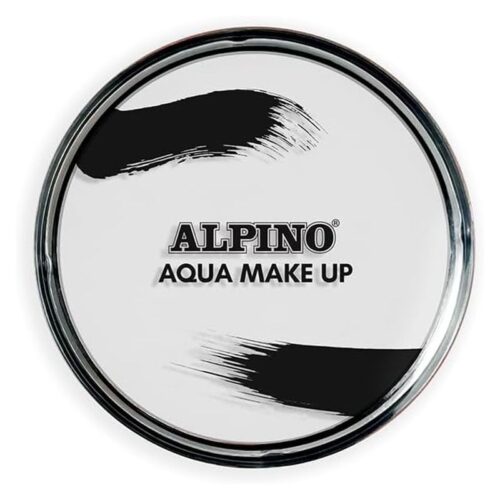 Alpino maquillaje polvera base agua blanco facial y corporal para disfraces