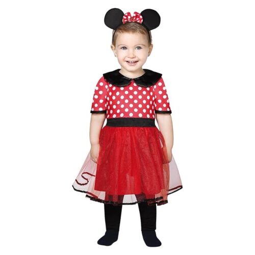 Disfraz de ratoncita con vestido de lunares infantil talla 2-3 años Guirca 87000