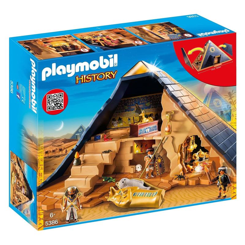 Playmobil 5386 Pirámide del Faraón con funciones secretas con accesorios