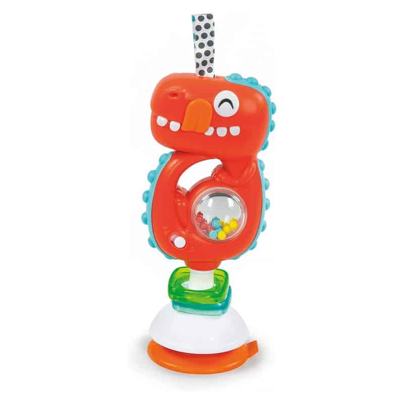 Sonajero musical hungry dino con ventosa de Clementoni para bebé 17330 - Imagen 2