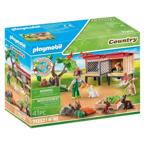 Playmobil 71252 Country playset granja ecológica con conejera y figuras
