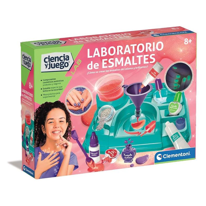Laboratorio de esmaltes de ciencia y juego lab educativo Clementoni 55487