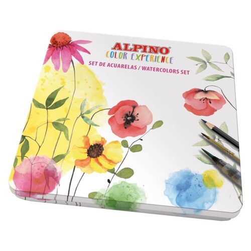 Set de 36 acuarelas de Alpino Color Experience con accesorios