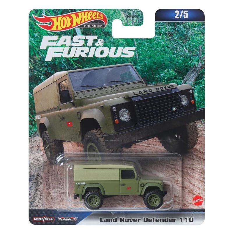 Mini coche Hot Wheels modelo Land Rover Defender 110 HKD26 Mattel - Imagen 3
