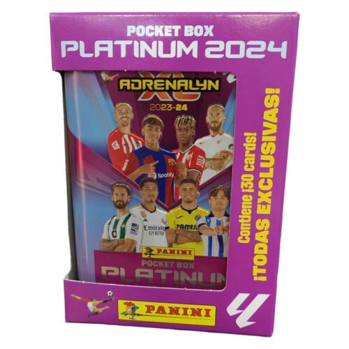 Pocket Box Platinum Adrenalyn 2024 de La Liga fúbol Panini CB/22238