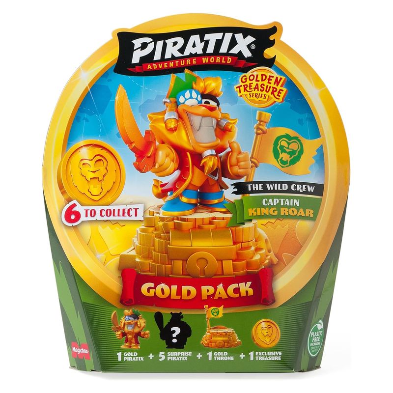 Gold Pack Piratix Adventure accesorios exclusivos Capitán Dorado King Roar