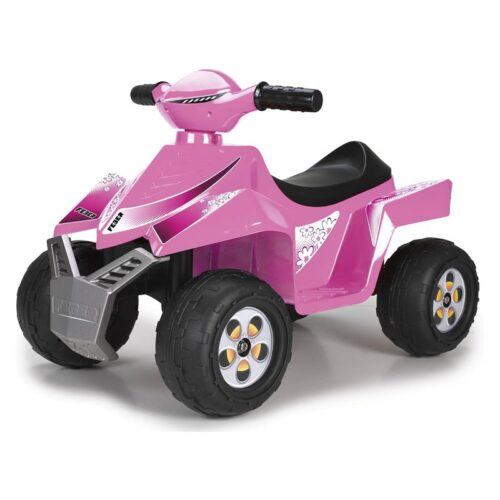 Quad Racy rosa eléctrico de 6V de fácil manejo FEBER 8.11422 FAMOSA