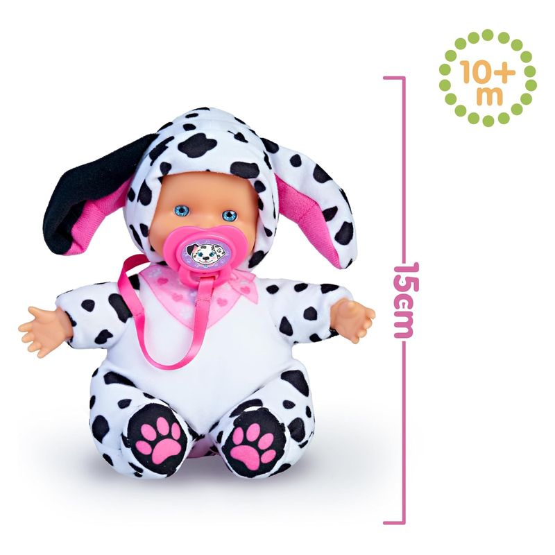 Muñeco Nenuco blandito con disfraz de perrito Dálmata 15cm NFN82000-DA - Imagen 2