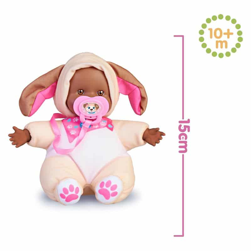 Muñeco bebé Nenuco Doggies 15cm disfrazado de perrito beige NFN82000-AM - Imagen 2