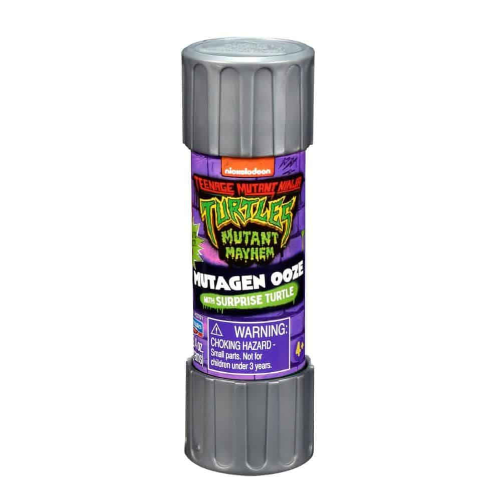 Tubo slime OOZE Tortugas Ninja con figura sorpresa película Caos Mutante
