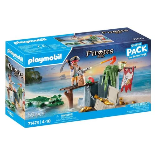 Playmobil 71473 Pirates playset búsqueda del tesoro pirata con caimán