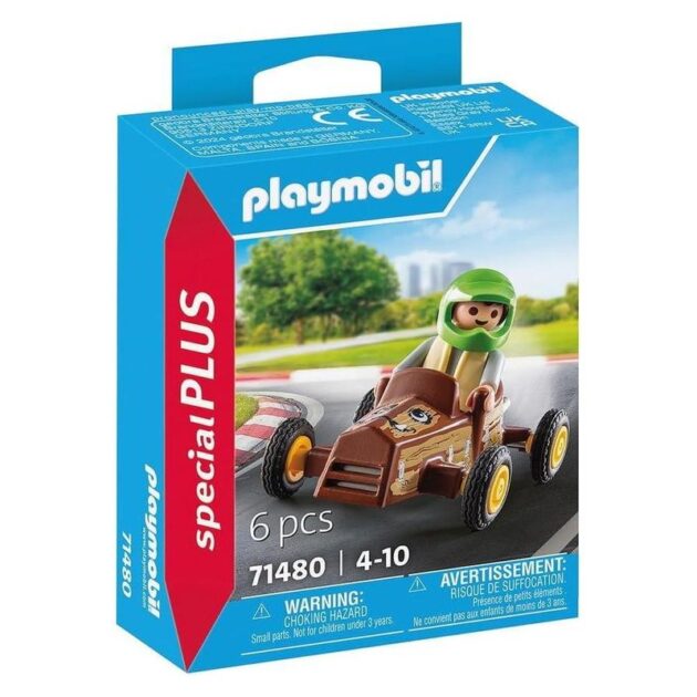 Playmobil 71480 Special Plus niño con kart de madera set de seis piezas