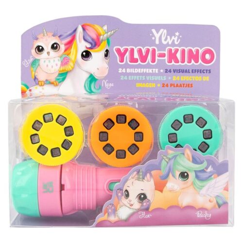 Ylvi linterna con 24 efectos de imagen con motivo de unicornios 12905 DEPESCHE