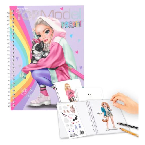 Cuaderno de colorear de TopModel con 120 páginas 12727 DEPESCHE