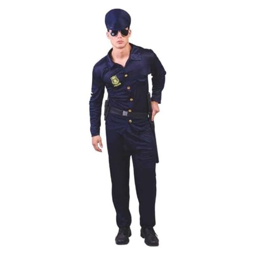 Disfraz de policía talla adulto para carnavales de Guirca 80180