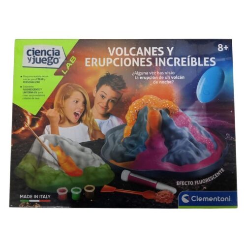 Volcanes y erupciones increíbles juego de cienca para niños Clementoni 55542