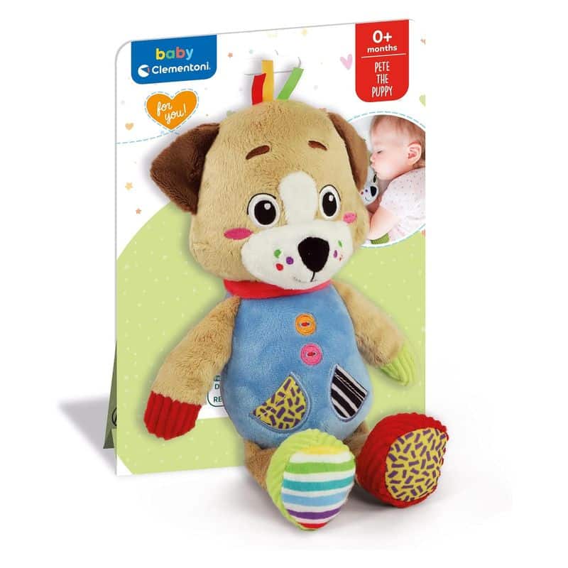 Baby Pete el cachorro peluche con diferentes texturas para bebés 17905