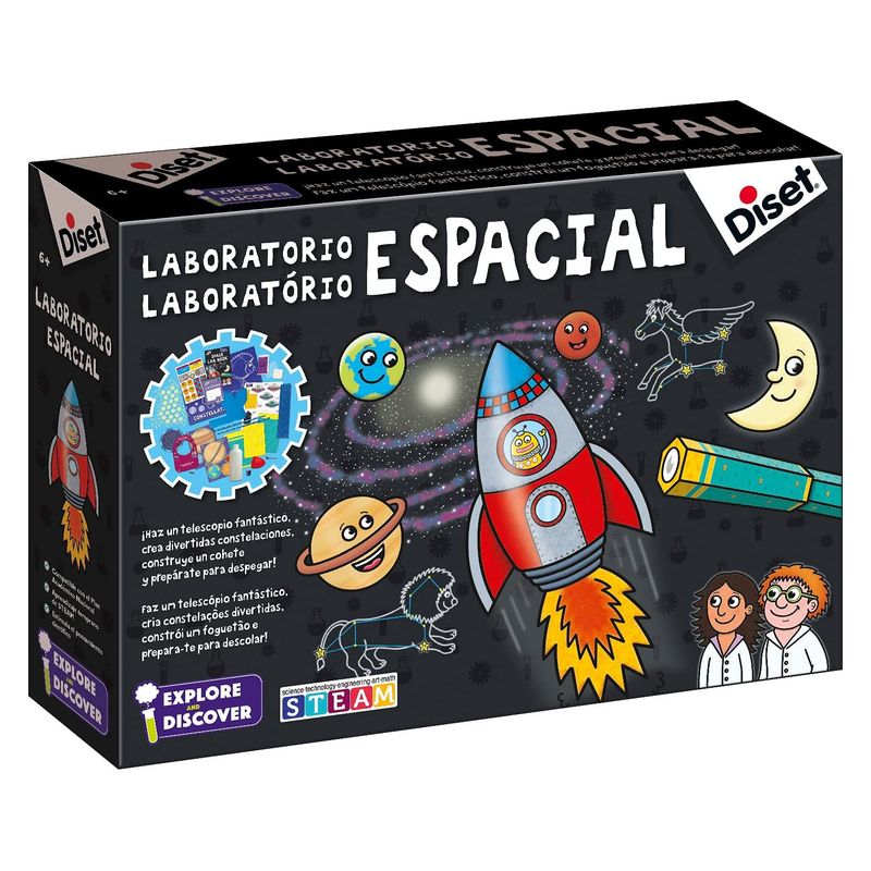 Laboratorio espacial juego para aprender constelaciones y el sistema solar 37834