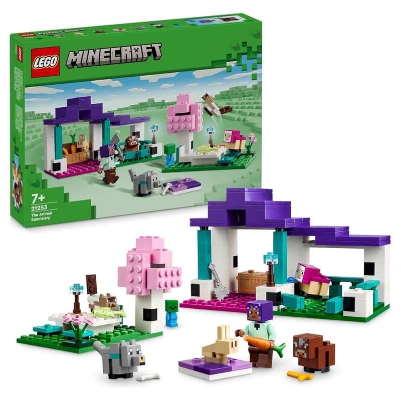 LEGO 21253 Minecraft El Santuario de Animales construcción con accesorios