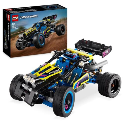 LEGO 42164 Technic Buggy de carreras azul y amarillo para construir
