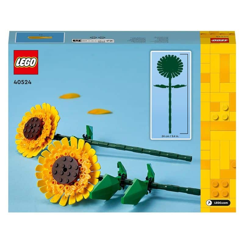 LEGO 40524 Creator flores artificales de girasoles para decoración en casa - Imagen 2