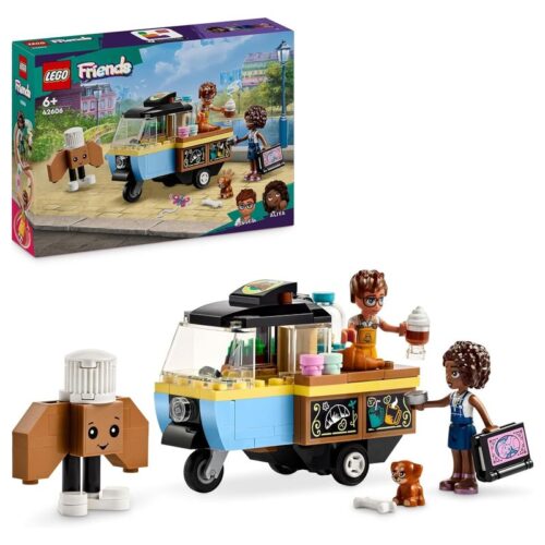 LEGO 42606 Friends pastelería móvil con cocinita y restaurante con figuras