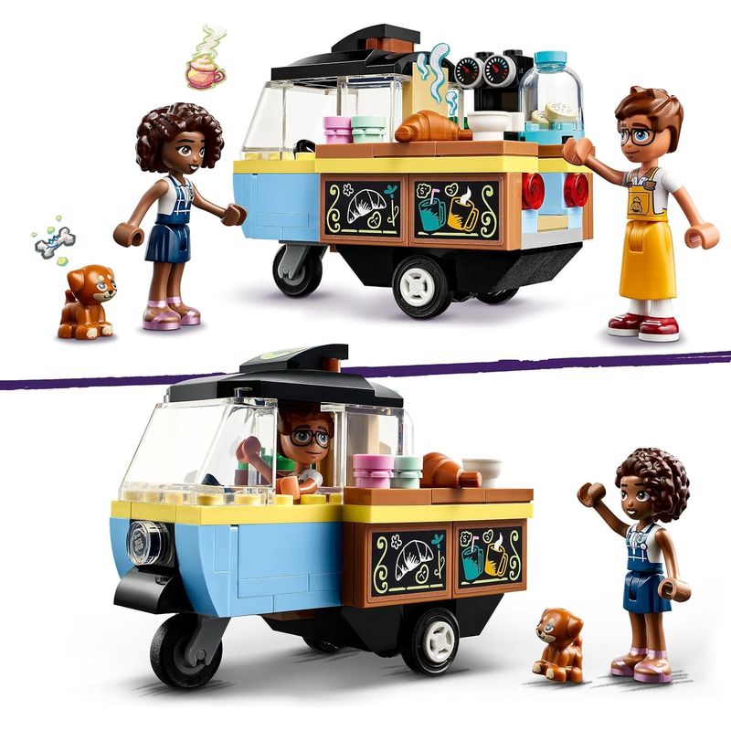 LEGO 42606 Friends pastelería móvil con cocinita y restaurante con figuras - Imagen 2