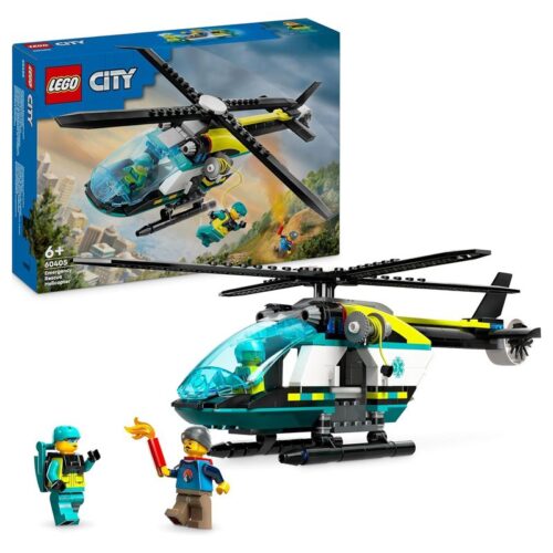 LEGO 60405 City helicóptero de rescate para emergencias con figuras
