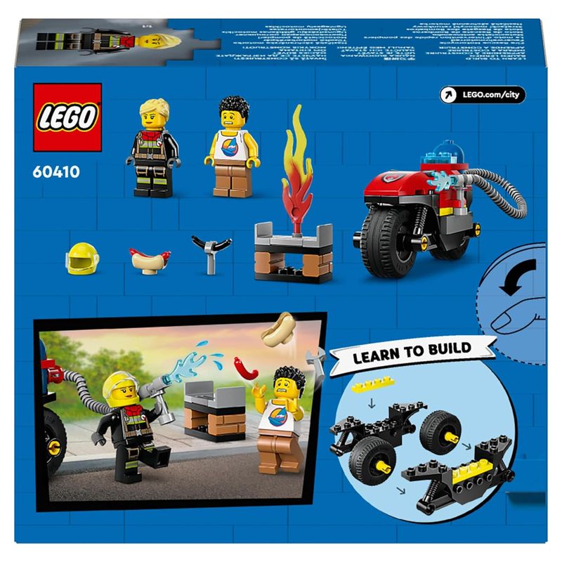 LEGO 60410 City moto de rescate de bomberos y escena de emergencia - Imagen 3