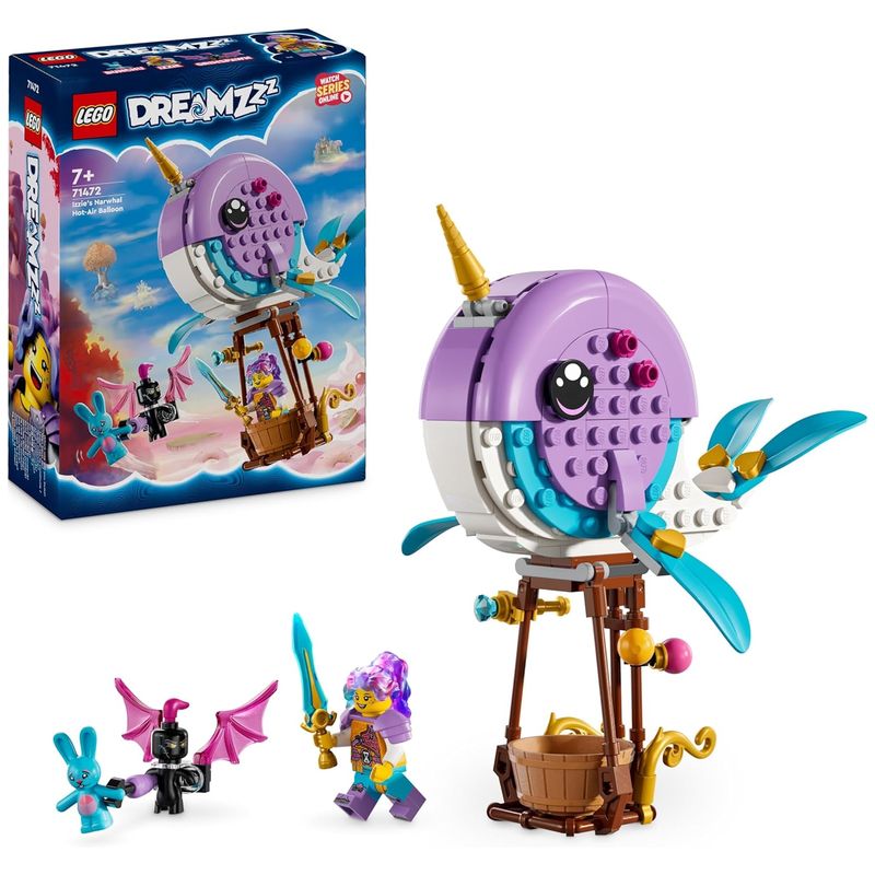 LEGO 71472 DREAMZzz Globo-Narval de Izzie con figuras y accesorios