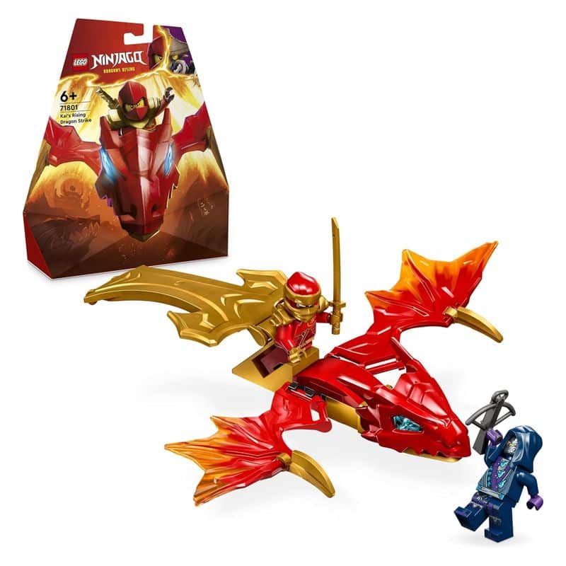 LEGO 71801 Ninjago ataque Rising Dragon de Kai articulado con figuras